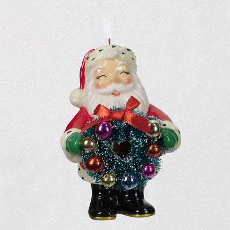 Jolly Santa Porcelain Special Edition Ornament - Keepsake Ornaments - Hallmark 2022 Ornaments, Porcelain Christmas Tree, Jolly Santa, Ornament Box, Porcelain Ornaments, Hallmark Keepsake Ornaments, Bottle Brush, Hallmark Ornaments, Keepsake Ornaments