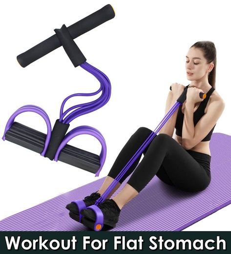 Multifunction Tension Rope, 6-Tube Elastic Yoga Pedal Puller Resistance Band, Natural Latex Tension Rope Fitness Equipment, for Abdomen/Waist/Arm/Leg Stretching Slimming Training Bfr Bands, Flat Abs Workout, Rope Exercises, Workout Fits Women, Workout For Flat Stomach, Resistance Band Set, Strength Training Equipment, Cycling Workout, Leg Stretching