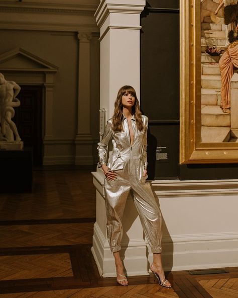 295 Likes, 14 Comments - sass & bide (@sassandbide) on Instagram: “WE RUN THE NIGHT | Sunday night styling in silver metallic statements #sassandbide #SF20” Sass And Bide, Sass Bide, Shades Of Gold, April 19, Fashion Night, Sunday Night, Metallic Silver, Two Piece Pant Set, Running