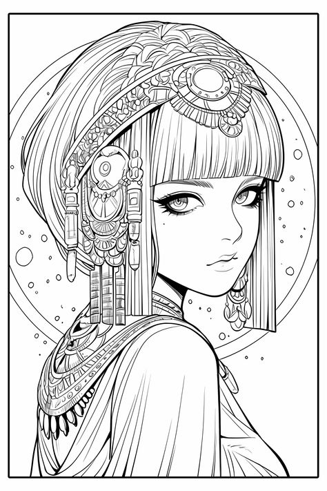 Manga Coloring Book, Adult Coloring Designs, صفحات التلوين, Detailed Coloring Pages, Cool Coloring Pages, Coloring Book Art, Cute Coloring Pages, Art And Illustration, Book Art Drawings