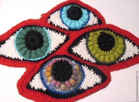 Crochet Eyes, Form Crochet, Freeform Crochet, Crochet Instructions, Crochet Applique, Crochet Squares, Crochet Art, Crochet Techniques, Crochet Accessories