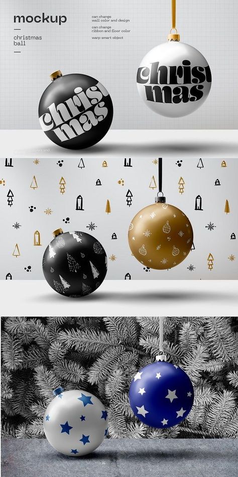 Create an incredible look for your design with our high quality christmas ball mockup! You can ad your new year pattern or logo. Also you can change the wall design. All is prepared for you. Features easy editing via warp smart object layer can change wall design and color can change floor color can change ribbon color 3238x2160 px — 300 DPI layered photoshop file high quality mockup organized layers and folder names #mockupdesign #mockup #graphicdesign New Year Creative Ads, New Years Ball, Xmas Decorations Diy, Candy Logo, Christmas Mockup, Office Christmas Party, Office Christmas, Christmas Parties, Christmas Party Decorations