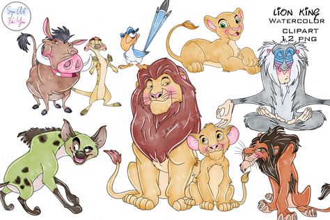 Simba Png, Painted Baby Furniture, Lion King Watercolor, Mufasa And Simba, Lion King Images, King Png, The Lion King 1994, Scrapbook Images, Roi Lion