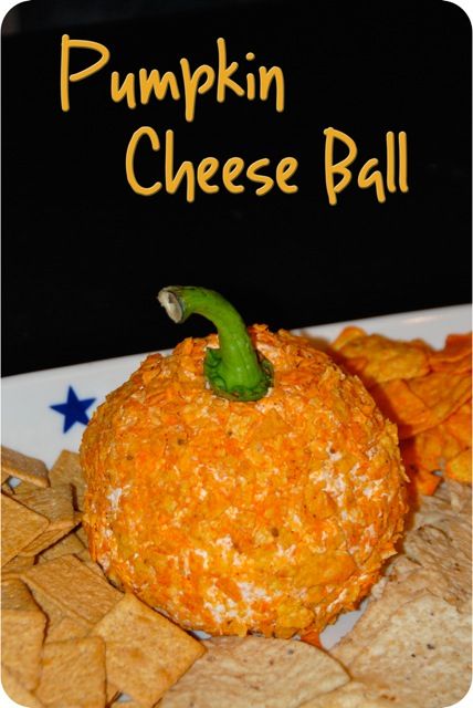 Pumpkin Cheese Ball Halloween Cheeseballs, Pumpkin Cheese Ball Recipe, Halloween Appetizers For Party, Pumpkin Cheese Ball, Halloween Appetizer, Halloween Appetizers Easy, Fall Appetizers, Cheese Snacks, Halloween Appetizers