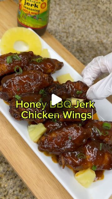 Liya Symone on Instagram: "Honey BBQ Jerk Chicken Wings Tutorial…🤤👀 This recipe will be featured in my all digital cookbook dropping 4/17 on @rfbcookware ! JUST 4 MORE DAYS!!!😁🔥  (If viewing follow @realfoodbaddie for more)🧡 . . . . #foodie #theshaderoom #explore #explorepage #realestate #atlanta #atlantamua #follow #viralreels #boss #foodporn #foodpornshare #food #quickmeals #easydinner #dallascowboys #dallas #thingstodoindallas #thingstodoinhouston #htx #college #realtor #digitalcreator #digitalmarketing #100kfollowers #tiktok #contentcreator #cookbook #chef" Spicy Jerk Chicken Recipe, Bbq Jerk Chicken, Easy Jerk Chicken Recipe, Wings Tutorial, Jerk Chicken Wings, Jerk Chicken Recipe, Digital Cookbook, Chicken Drumstick, 4 More Days