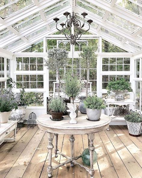 25 Beautiful Winter Gardens Integrated To Your Interior | Home Design And Interior Farmhouse Patio, Free Shed Plans, Greenhouse Design, Greenhouse Shed, Greenhouse Ideas, Backyard Greenhouse, Small Greenhouse, Greenhouse Plans, Outdoor Sheds