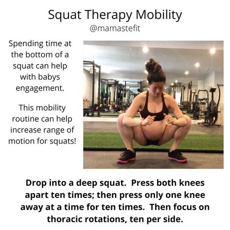 MamasteFit®️ & The Doulas on Instagram: “Looking to gain some mobility in the bottom of your squat or trying to spend more time in a deep squat to prep for labor?? Try this routine…” Pregnant Squats, Pregnancy Squats, Prep For Labor, Birthing Tips, Birth Prep, Postpartum Workouts, Pregnancy Exercises, Pregnancy Safe Workouts, Baby Delivery