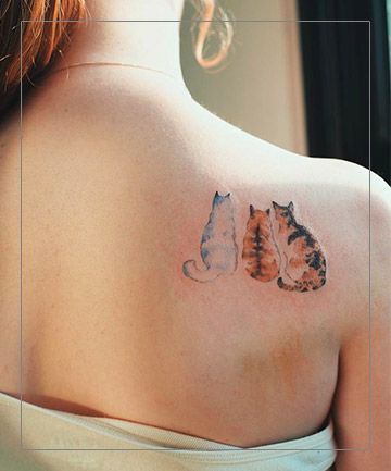 A Cat Tattoo, Kitty Tattoos, Cute Animal Tattoos, Cats Tattoo, Cat Tattoo Designs, Tattoo Parlors, 문신 디자인, Feminine Tattoos, Trendy Tattoos