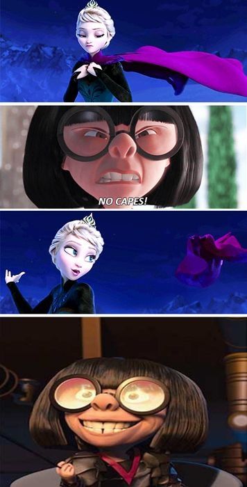 Frozen (Incredibles) Frozen Memes, Gender Bent Disney, Humor Disney, Karakter Marvel, Funny Disney Memes, 밈 유머, Prințese Disney, Funny Disney Jokes, Funny Disney