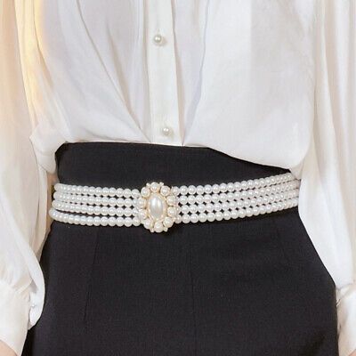 Pearl Waist Belt, Rhinestone Belt Buckle, Bling Belts, Crystal Belt, Rhinestone Belt, Beaded Belt, Stretch Belt, Waist Strap, Waist Belt