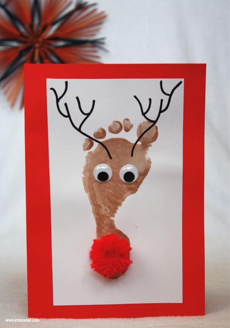 afdruk van de voet: rendier Diy Christmas Crafts For Kids, Reindeer Footprint, Winter Diy Crafts, Diy Christmas Crafts, Footprint Crafts, Christmas Crafts For Kids To Make, Mason Jar Crafts Diy, Cute Diy, Crafts For Kids To Make