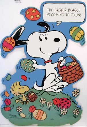 The Easter Beagle Giant Wall Decor, Snoopy Store, Circus Font, Easter Beagle, Snoopy Easter, Snoopy Collectibles, Camp Snoopy, Snoopy Cartoon, Peanuts Cartoon