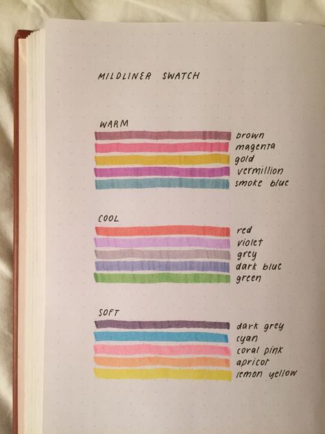 Midliner Pens Color Combos, Mild Liner Color Combo, Mildliner Highlighters Color Combos, Mildliner Color Combos, Mild Liners, Zebra Midliners, Pen Swatches, Highlighter Tips, Highlighter Markers