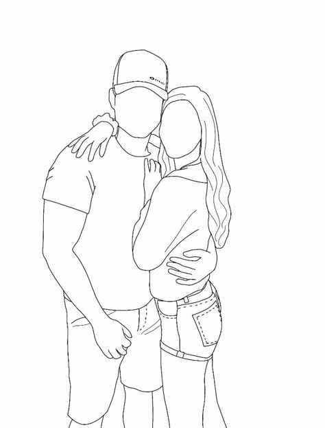 Couple Goal Drawings Cute, Relationship Coloring Pages, Couple Coloring Pages Love, Minimal Couple Drawing, Lyric Sketches, Married Couple Drawing, Drawing For Couples, Couples Outline, Couples Coloring Pages