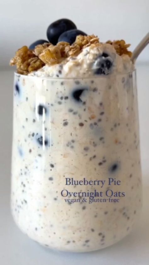 Creamy Overnight Oats, Overnight Oats Vegan, Overnight Oats Recipe Easy, Best Overnight Oats Recipe, Vegan Overnight Oats, Oat Recipes Healthy, Overnight Oats Recipe Healthy, Overnight Oats Healthy, Breakfast Idea