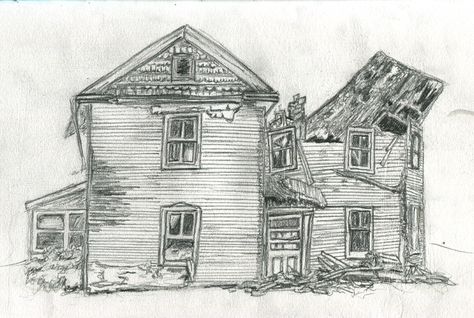 Haunted house House Drawing Step By Step, Dream House Entrance, Dream House Drawing, Dream House Mansions, New Modern House, Pencil Drawings Of Girls, Girl Face Drawing, Pencil Drawings Of Animals, Easy Drawing Steps