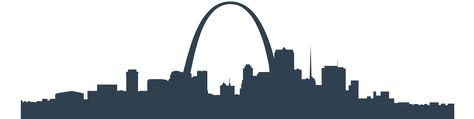 St. Louis Skyline Stl Tattoo, Missouri Tattoo, St Louis Skyline, Skyline Tattoo, Couples Canvas, Skyline Silhouette, City Sky, Pi Phi, Comic Store