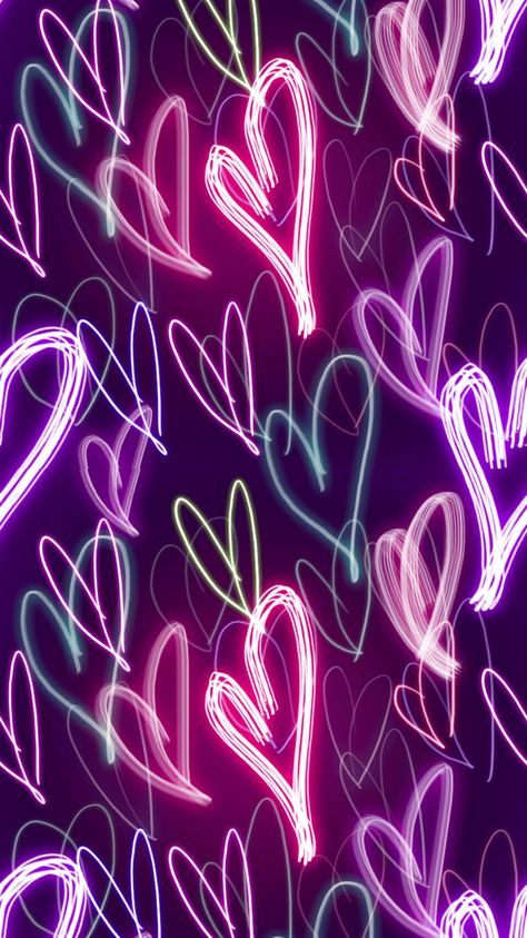 Neon Pink Phone Wallpaper, Neon Love Wallpaper, Valentines Phone Wallpaper, Valentine Wallpaper Aesthetic, Aesthetic Heart Wallpaper, Frühling Wallpaper, Aesthetic Heart, Flowers Photography Wallpaper, Whatsapp Wallpaper