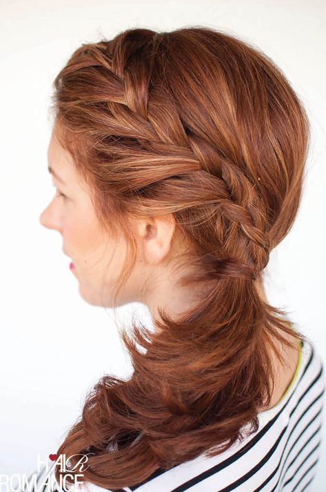 Easy Heatless Hair Styles for Long Hair | no-heat hairstyle, easy braided hairstyles, faux braids, faux braid tutorial, faux braided ponytail, how to braid your hair, fishtail braid, braided bun updo, twisted half-up, easy braid hair tutorial, braided side ponytail Chickenwire Ghosts, Side Braid Ponytail, Side Ponytail Hairstyles, Faux Braids, Ponytail Hairstyles Tutorial, Hacks Makeup, Trending Hair, Side Braid Hairstyles, No Heat Hairstyles