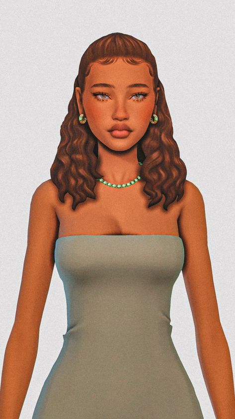 RebelleSims🖤 — Curly Hair Maxis Match Edition Part 1 Sims 4 Cc Hair Female Long Curly, Sims 4 Ponytail Cc Maxis Match, Sims 4 Curly Hair Maxis Match, Sims 4 Curly Hair, Sims 4 Nails, Sims 4 Tsr, Cc Sims4, The Sims 4 Skin, Cc Hair