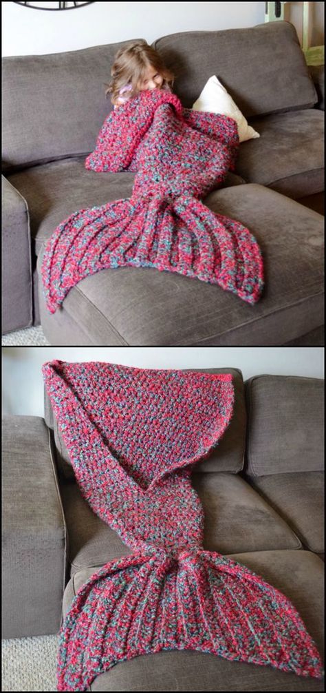 Diy Mermaid Tail Blanket, Crochet Mermaid Blanket Pattern, Mermaid Blanket Pattern, Crocheted Mermaid, Blanket Inspiration, Diy Mermaid Tail, Knitted Mermaid Tail, Crochet Mermaid Blanket, Mermaid Tail Blanket Crochet