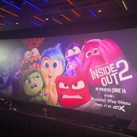 Attended a screening of @pixar inside out 2 in @4dxusa #insideout2 #pixar #feelitin4dx in theaters June 14th #hosted @regalmovies #regaltheater Inside Out 2 Movie Theater, Inside Out Aesthetic Disney, Inside Out 2 Aesthetic, Inside Out Aesthetic, New Pixar Movies, Movie Theater Aesthetic, Pixar Inside Out, Out Aesthetic, Comfort Movies