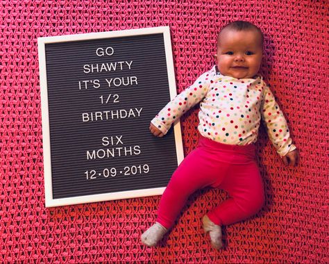 It’s your 1/2 birthday letter board - 6 months old 6 Months Old Letter Board Ideas, Six Month Letter Board Ideas, Five Month Old Letter Board, Half Birthday Letter Board Ideas, 6 Month Birthday Quotes, 4 Month Old Letter Board Ideas, 3 Month Old Letter Board Ideas, 6 Months Milestones Pictures, 6 Month Letter Board Ideas