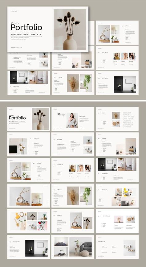 You can download this portfolio presentation template for free with an Adobe Stock trial subscription A3 Portfolio Layout, Free Indesign Templates, Portofilo Web Design, Presentation Design Layout Creative, Graphic Design Portfolio Layout Template, Portfolio Template Free Download, Creative Portfolio Design, Design Portfolio Ideas, Aesthetic Portfolio