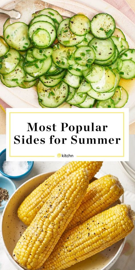 Our 10 Most Popular Summer Side Dishes of All Time Easy Summer Vegetable Side Dishes, Bbq Side Salads Summer, Summer Bbq Salads Side Dishes, Vegetable Side Dishes Summer, Bbq Sides Healthy, Summer Veggie Sides, Summer Veggie Dishes, Easy Summer Sides, Summer Vegetable Side Dishes