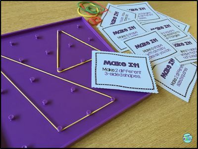 2D Geometry - Are you looking for engaging math centers that are no prep for you and that your students will love to use? My first graders loved this center and the 11 other centers that are part of this resource. Click now to see all the fun activities included. Geometry Centers, Teaching Geometry, Geometry Activities, Dimensional Shapes, 2d Shapes, Third Grade Math, Math Geometry, Math Workshop, 3d Shapes