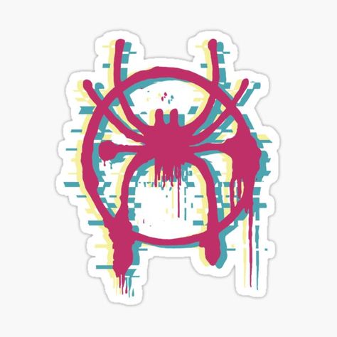 Into the Spider-Verse – (Glitch Comic Colors Version) • Millions of unique designs by independent artists. Find your thing. Spider Man Stickers, Marvel Stickers, Spiderman Stickers, Copic Drawings, Iphone Stickers, Into The Spider Verse, Spiderman Spider, Animation Art Sketches, Glitch Art