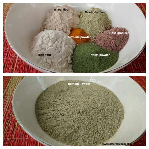 How To Make Rose Powder At Home, Bath Powder Homemade, Alum Powder, Cleansing Herbs, Herbal Cosmetics, Neem Leaf, Neem Powder, Rose Powder, Bath Powder