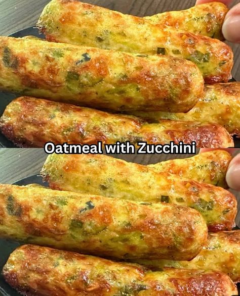 Recipes Addict Oatmeal Patties, Oatmeal Rolls, Oatmeal Egg, Egg Oatmeal, Zucchini Egg, Zucchini Oatmeal, Instant Oats, Cheese Rolling, Herbs De Provence