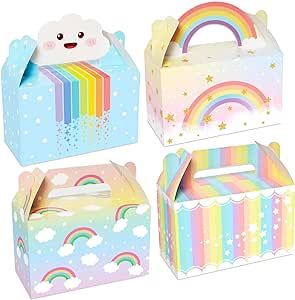 Gift Boxes For Kids, Birthday Party Box, Rainbow Party Favors, Baby Shower Plates, Birthday Treat Bags, Cloud Theme, Plastic Party Plates, Pastel Birthday, Party Bags Kids