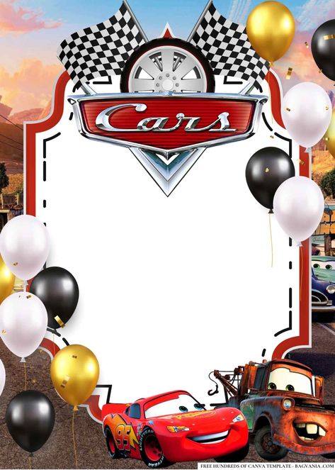 FREE Editable Disney Cars Birthday Invitations Cars Invitation Template Free Printable, Car Birthday Invitations Free, Cars Invitation, Cars Birthday Invitations, Disney Cars Birthday, Disney Birthday Party, Cars Theme Birthday Party, Disney Invitations, Race Car Birthday