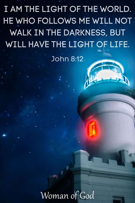 Again, therefore, Jesus spoke to them, saying, “I am the light of the world. He who follows me will not walk in the darkness, but will have the light of life.”– John 8:12 #bibleverse #verseoftheday #womanofgod I Am The Light, John 8 12, John 8, I Know The Plans, In The Darkness, Angels In Heaven, Light Of The World, Light Of Life, Verse Of The Day