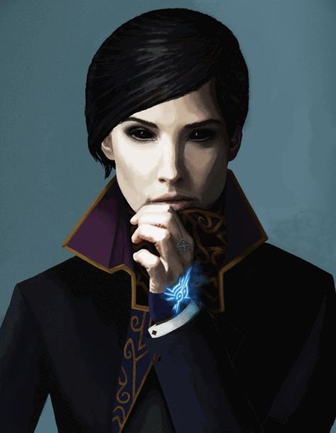 Emily Kaldwin by Siluri Sanguine Dishonored Emily, Spy Art, Dishonored Tattoo, Emily Kaldwin, Arkane Studios, Standing On The Edge, Dishonored 2, Dishonored, Dungeons And Dragons Characters