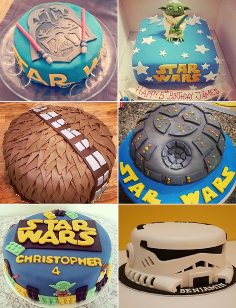 May the Force Be With Your Birthday Cakes Star Wars Birthday Cake, Star Wars Cake, Cupcakes Decorados, Star Wars Birthday Party, Star Wars Birthday, Star Wars Party, Cakes For Boys, Birthday Cake Kids, Creative Cakes