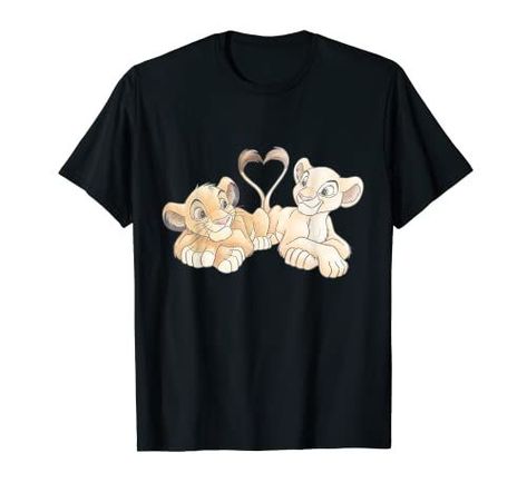 DISNEY THE LION KING Lion King Simba And Nala, T Shirts For Couples, The Lion King Simba, Shirts For Couples, Disney T Shirts, Disney The Lion King, Simba And Nala, Disney Valentines, King Simba