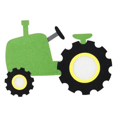 Tractor+Sign+Material:+Felt,+Polycotton+Size:+15"+x+8.5"+Color:+Green,+Black,+Yellow+++ + + Tractor Sign, Felt Sign, Summer Crafts For Toddlers, Letters Wall Decor, Tractor Party, Fishing Birthday Party, Farm Cake, Felt Crafts Christmas, Green Tractors