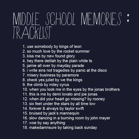 Middle School Memories — A Playlist School Bus Playlist, Middle School Dance Themes Ideas, School Dance Playlist, Back To School Playlist, Middle School Dance Themes, Middle School Dance Ideas, First Day Of Highschool, School Dance Themes, Spirit Day Ideas