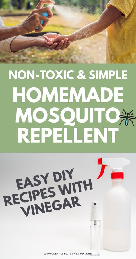 Want to ditch the toxins this summer and make your own homemade mosquito repellent with vinegar? Here are 5 simple, nontoxic recipes with AND without vinegar. Natural Mosquito Spray, Fly Repellant Diy, Homemade Mosquito Spray, Mosquito Repellent Lotion, Homemade Mosquito Repellent, Mosquito Repellent Essential Oils, Insect Repellent Homemade, Homemade Bug Repellent, Repellent Diy