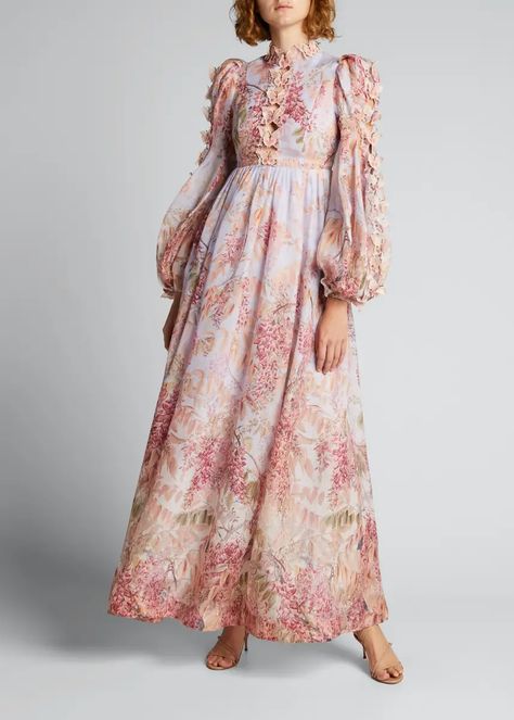 T1KT3 Zimmermann Botanica Butterfly Organza Long Dress Zimmermann Dresses, Dress Hire, Long Linen Dress, Zimmermann Dress, Dress Sale, Butterfly Dress, Dresses Ideas, Table Ideas, Salad Dressing