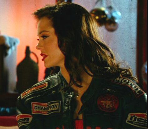 Mercenary: Cherry Darling  #PlanetTerror #RoseMcGowan #CherryDarling #IconMotosport #Mercenary #MercenaryGarage Cherry Darling, Pool Movie, Motorcycle Workshop, Stunt Bike, Rose Mcgowan, Bobber Chopper, Custom Bike, Motorcycle Girl, Custom Motorcycle