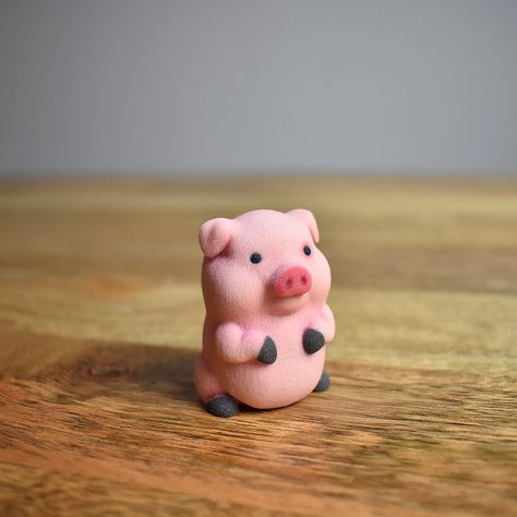 Gravity Falls Waddles, Pot Bellied Pig, Pasta Das, Halloween Clay, Sculpture Art Clay, Clay Crafts Air Dry, Pet Pigs, Cute Polymer Clay, Cute Clay