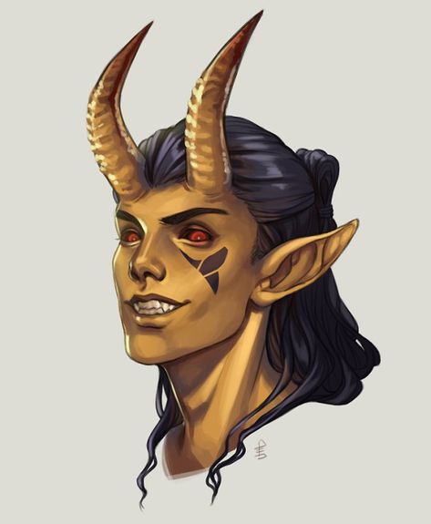 Yellow Tiefling, High Fae, Character Artwork, Dnd Maps, Character Pictures, Dnd Stuff, Art Animation, Male Character, Demon Art