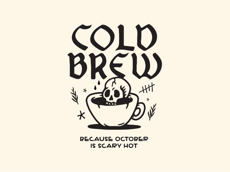 Cold Brew by Casey Yoshida  #dribbble #dribbblers #design #illustration Brew Logo Design, Modern Graphic Art, Logo Design Ideas, Coffee Logo, Coffee Shop Design, Graphic Tshirt Design, Online Logo, Coffee Branding, Font Design