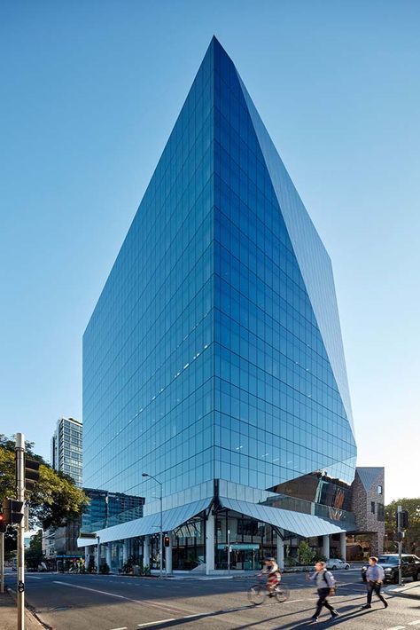 #architecture #architectural #modern #glass #building #design #tower #contemporary #contemporist #australia Glass Building Design, Glass Building Architecture, Glass Building Facade, Glass Tower, John Wardle, Curtain Walls, Office Building Architecture, Glass Building, Building Elevation