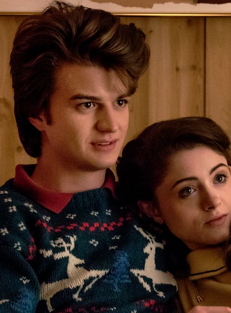 This 8-Week-Old Baby Looks VERY Familiar +#refinery29 Nancy Steve, Jean Ralphio, Steve Harrington Stranger Things, Joe Kerry, Natalia Dyer, Stranger Things Quote, Complicated Love, Stranger Things Season 3, Stranger Things 2