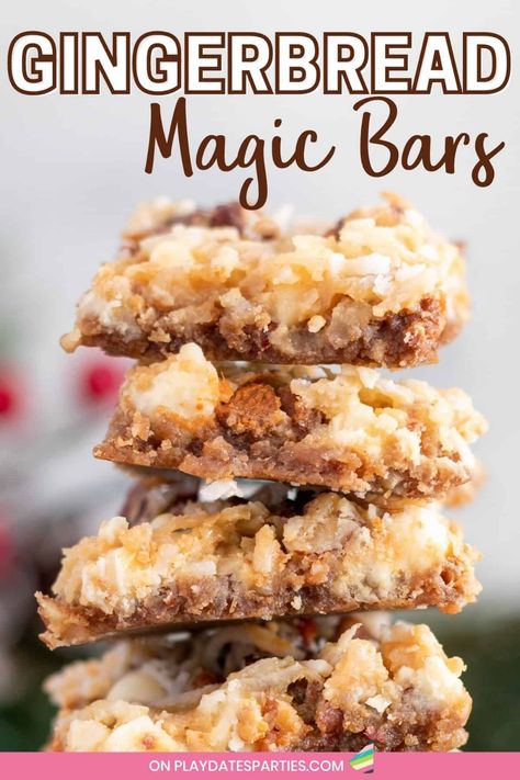 Magic Bars Recipe, Magic Cookie Bar Recipe, 7 Layer Bars, Ginger Snaps Recipe, Magic Cookie Bars, Gingersnap Crust, Layer Bars, Magic Bars, Cookie Recipes Unique